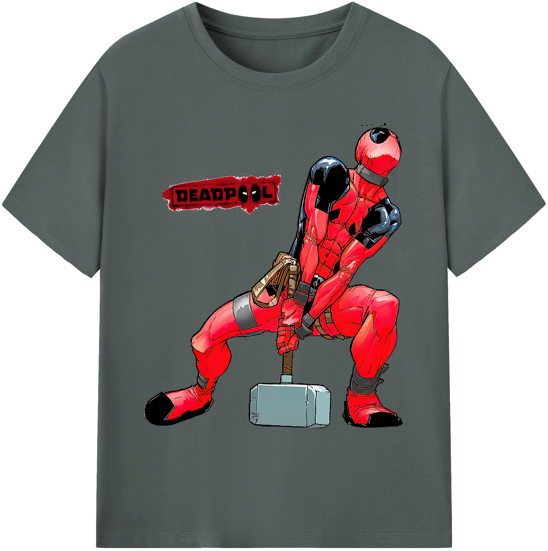 （画像用） Deadpool デッドプール 綿100％ メンズ半袖Tシャツ｜肌触りやわらか＆通気性